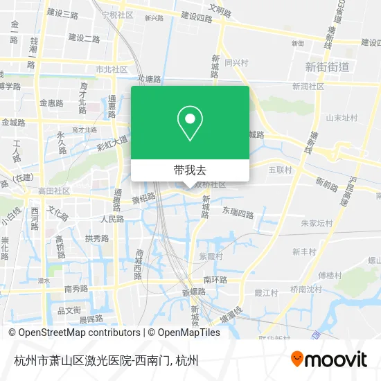 杭州市萧山区激光医院-西南门地图