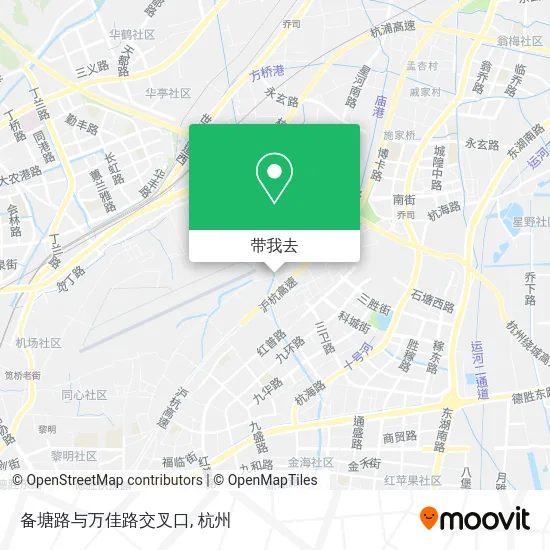 备塘路与万佳路交叉口地图