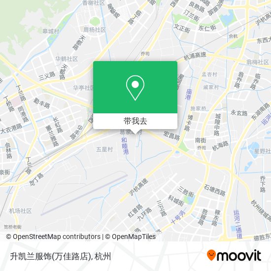 升凯兰服饰(万佳路店)地图