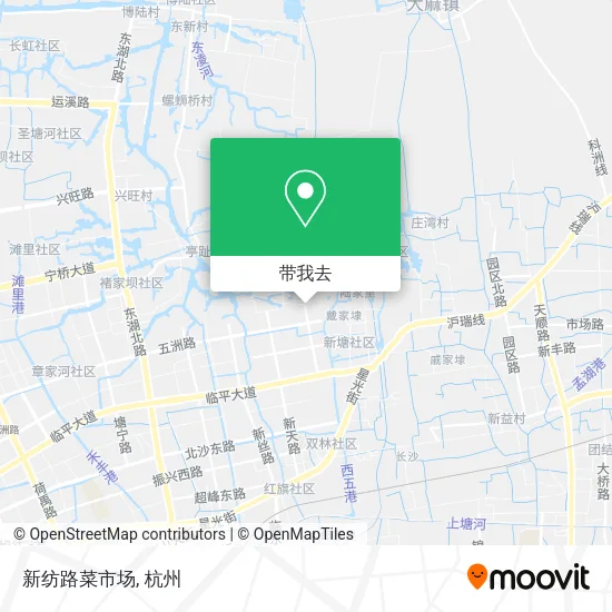 新纺路菜市场地图