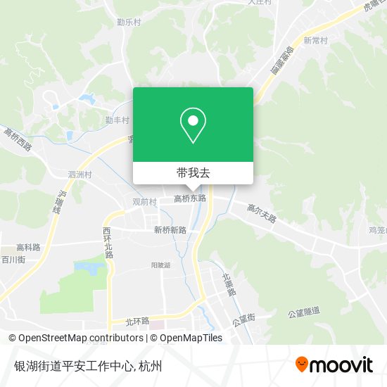 银湖街道平安工作中心地图