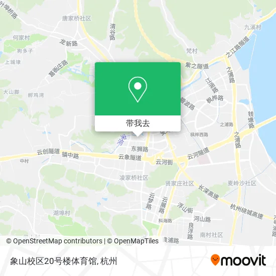 象山校区20号楼体育馆地图