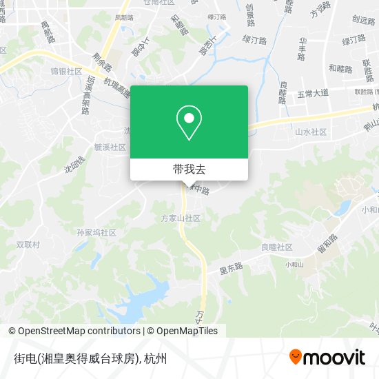 街电(湘皇奥得威台球房)地图