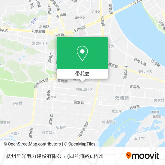 杭州星光电力建设有限公司(四号浦路)地图