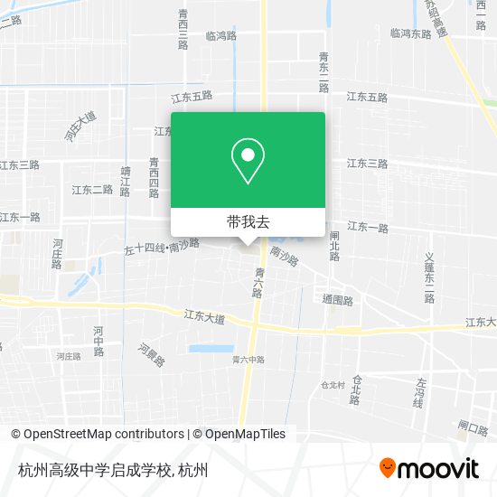 杭州高级中学启成学校地图