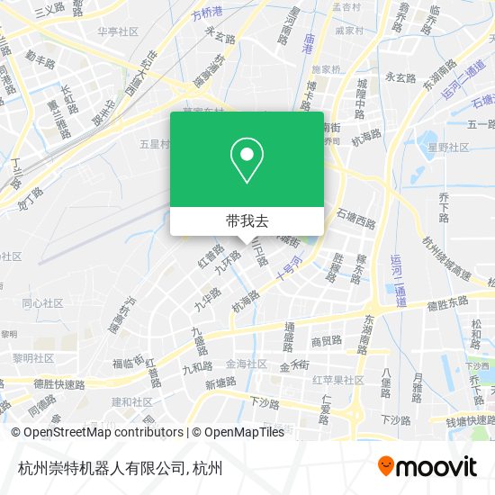 杭州崇特机器人有限公司地图