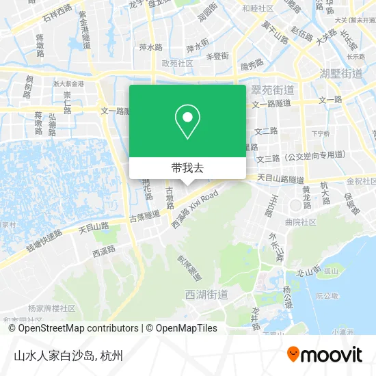 山水人家白沙岛地图