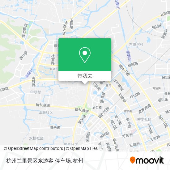 杭州兰里景区东游客-停车场地图