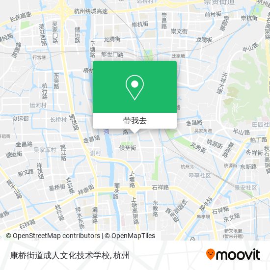 康桥街道成人文化技术学校地图