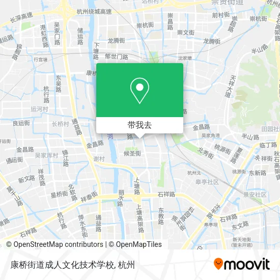 康桥街道成人文化技术学校地图