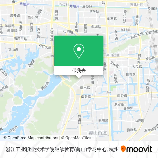 浙江工业职业技术学院继续教育(萧山)学习中心地图