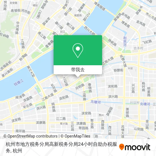 杭州市地方税务分局高新税务分局24小时自助办税服务地图