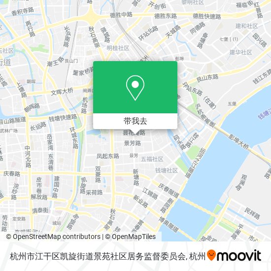 杭州市江干区凯旋街道景苑社区居务监督委员会地图