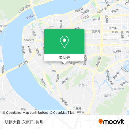 明德大楼-东南门地图