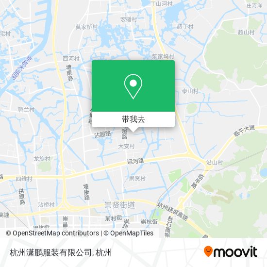 杭州潇鹏服装有限公司地图