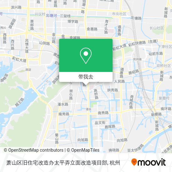 萧山区旧住宅改造办太平弄立面改造项目部地图