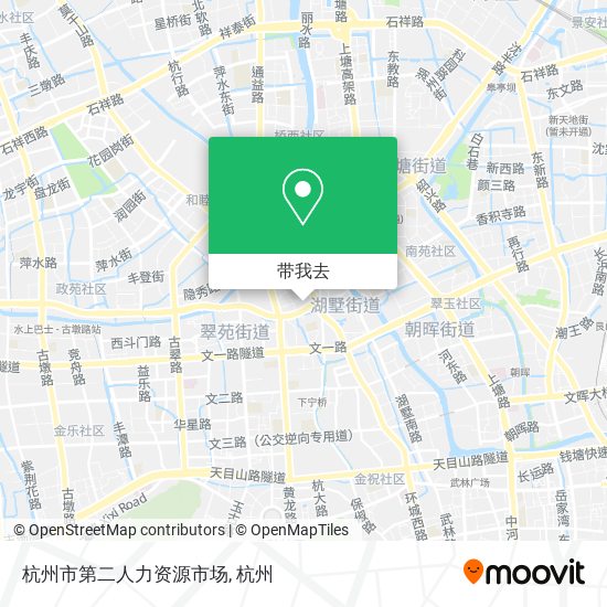 杭州市第二人力资源市场地图