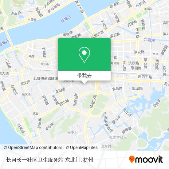 长河长一社区卫生服务站-东北门地图