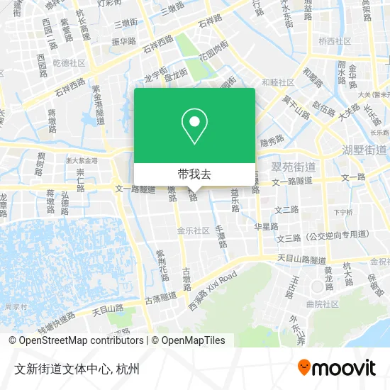 文新街道文体中心地图