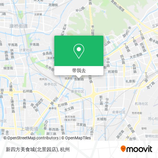 新四方美食城(北景园店)地图