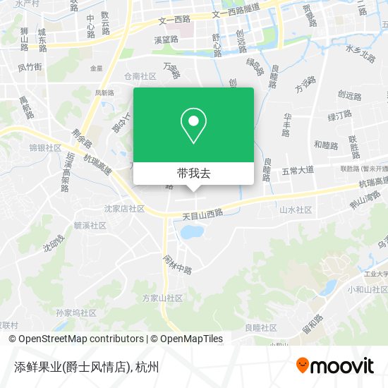 添鲜果业(爵士风情店)地图
