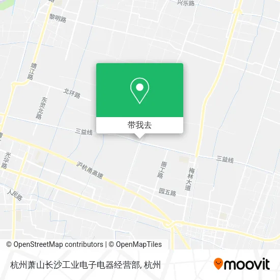 杭州萧山长沙工业电子电器经营部地图