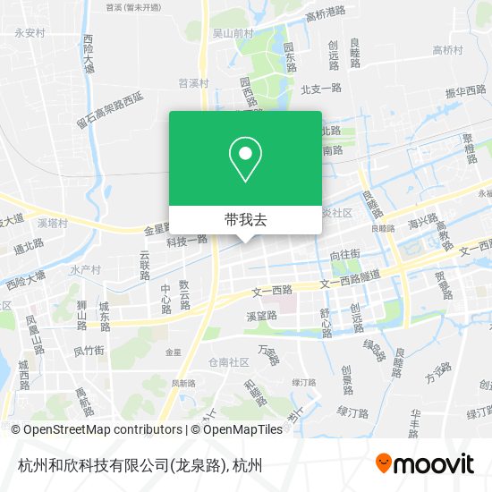 杭州和欣科技有限公司(龙泉路)地图