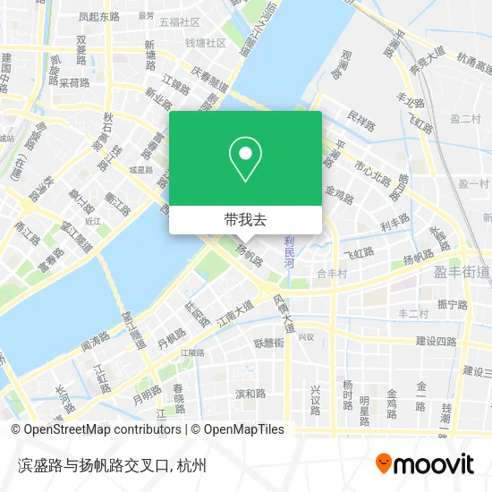 滨盛路与扬帆路交叉口地图