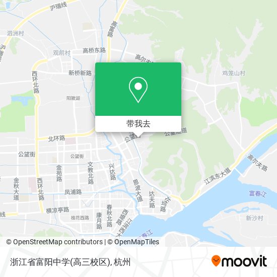 浙江省富阳中学(高三校区)地图