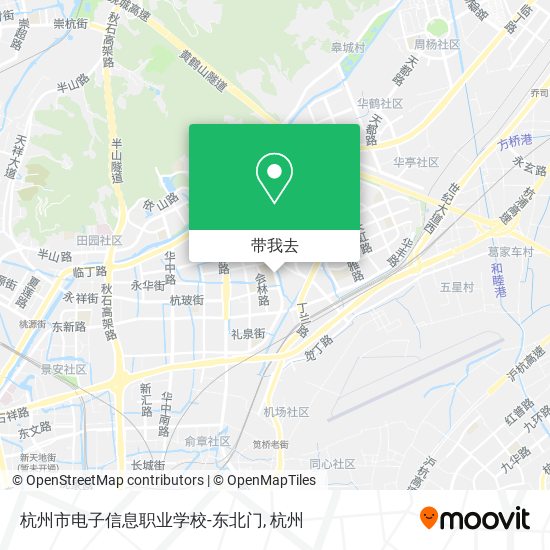 杭州市电子信息职业学校-东北门地图
