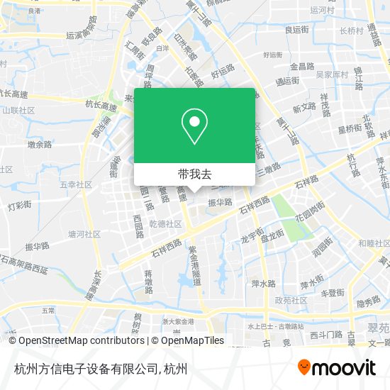 杭州方信电子设备有限公司地图