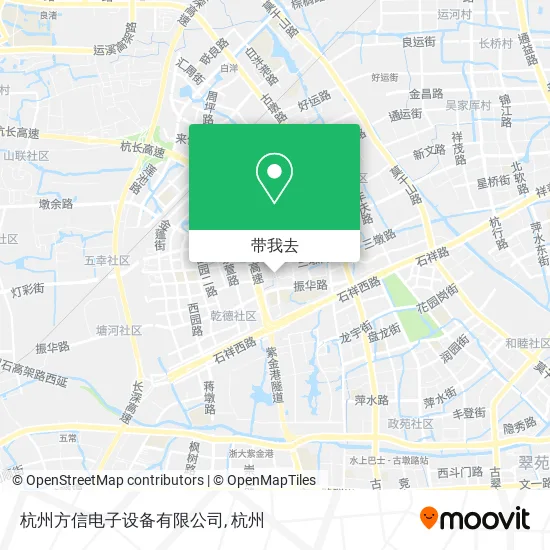 杭州方信电子设备有限公司地图