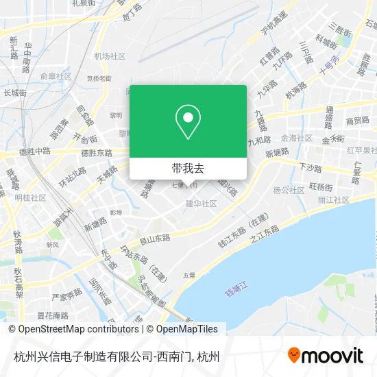 杭州兴信电子制造有限公司-西南门地图