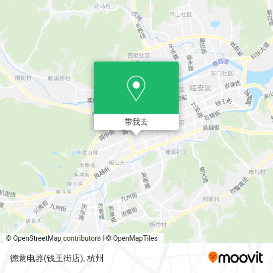 德意电器(钱王街店)地图