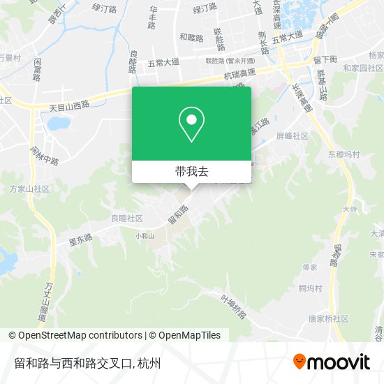 留和路与西和路交叉口地图
