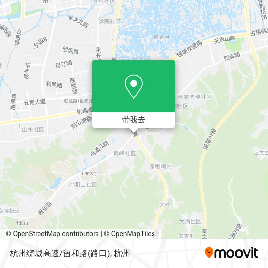 杭州绕城高速/留和路(路口)地图