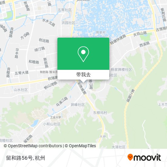 留和路56号地图