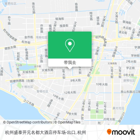杭州盛泰开元名都大酒店停车场-出口地图