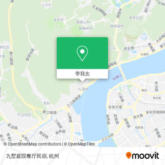 九墅庭院餐厅民宿地图