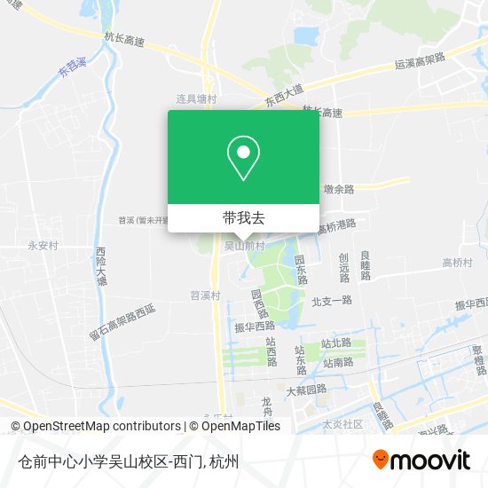 仓前中心小学吴山校区-西门地图