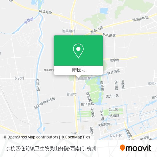 余杭区仓前镇卫生院吴山分院-西南门地图