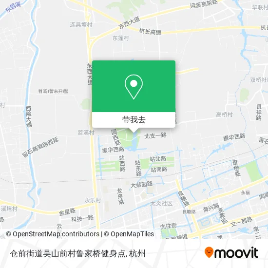 仓前街道吴山前村鲁家桥健身点地图
