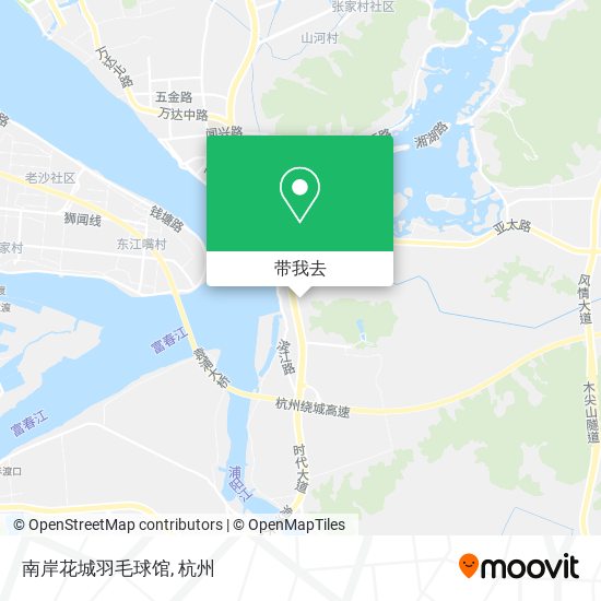 南岸花城羽毛球馆地图