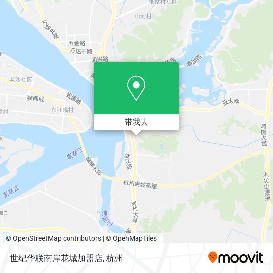 世纪华联南岸花城加盟店地图