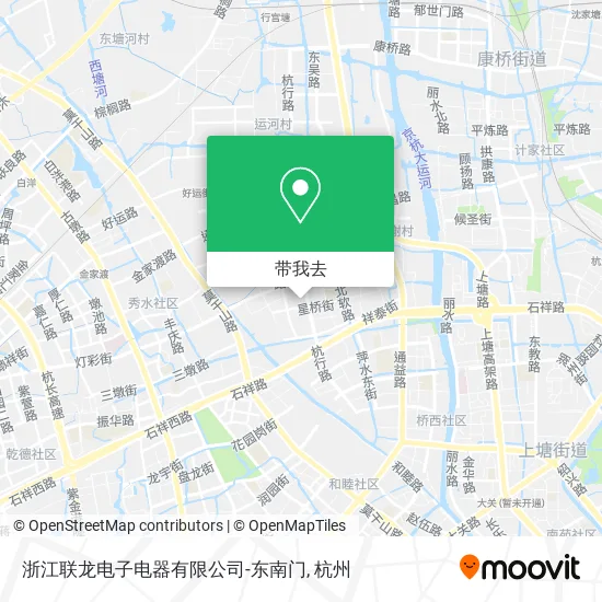 浙江联龙电子电器有限公司-东南门地图