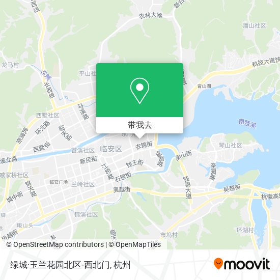 绿城·玉兰花园北区-西北门地图