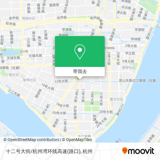 十二号大街/杭州湾环线高速(路口)地图