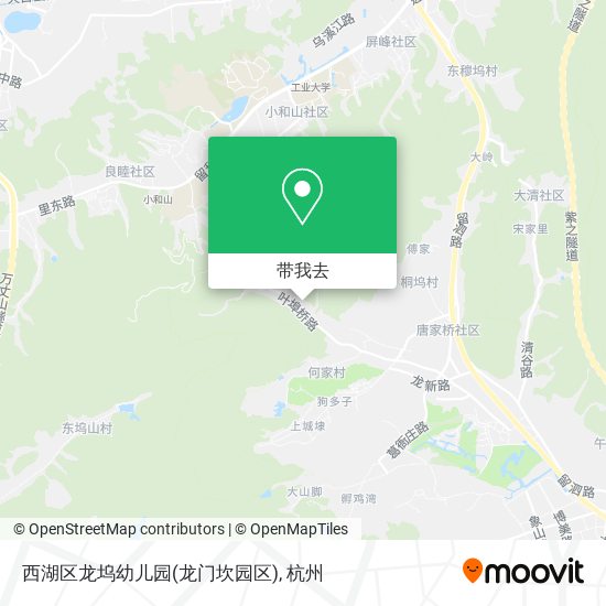 西湖区龙坞幼儿园(龙门坎园区)地图