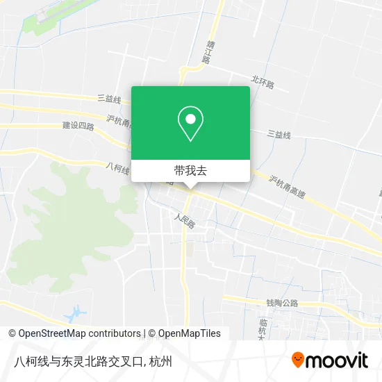 八柯线与东灵北路交叉口地图