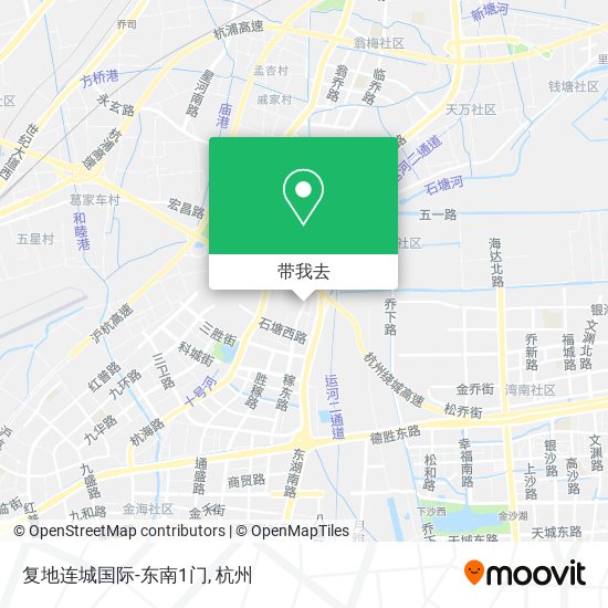 复地连城国际-东南1门地图